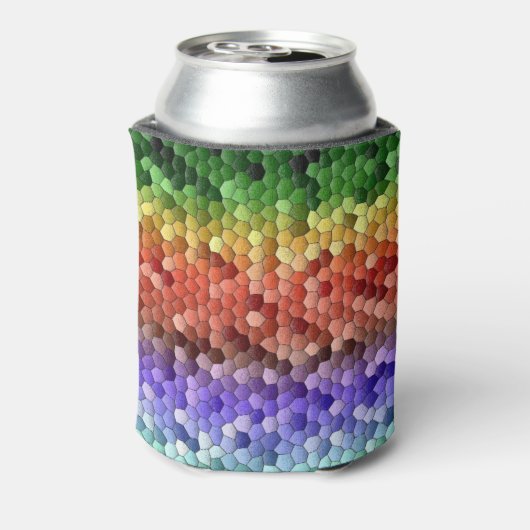 Rainbow Mosaik Muster Dosenkühler (Kanne Rückseite)