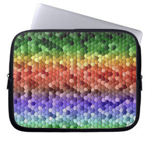 Rainbow Mosaik Muster Laptopschutzhülle