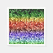 Rainbow Mosaik Muster Serviette (Vorderseite)
