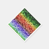 Rainbow Mosaik Muster Serviette (Ecke)