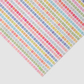 Rainbow-Mosaikstreifen-Papiertaschentuch Seidenpapier (Detail)