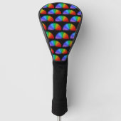 Rainbow Motif Golf Headcover (Vorderseite)