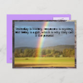 Rainbow motiviert... postkarte (Vorne/Hinten)