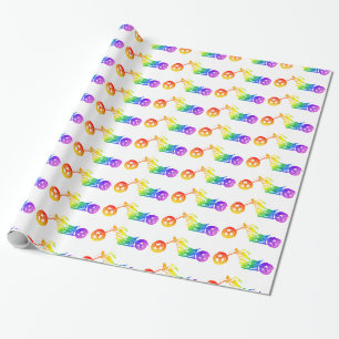 Rainbow Motorrad Geschenkpapier