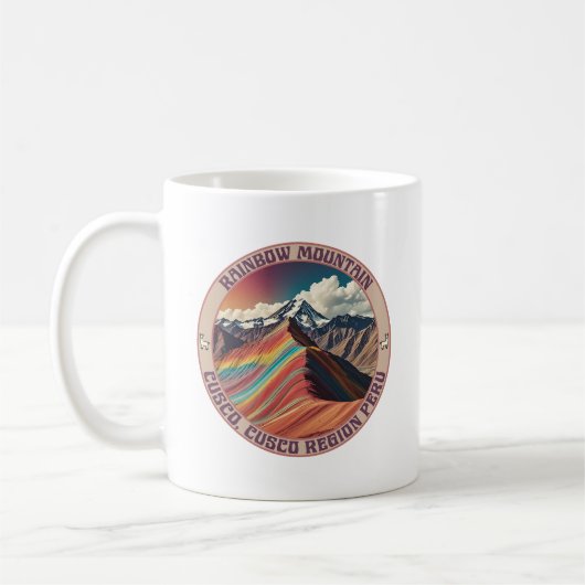 Rainbow Mountain Cusco, Cusco Region Peru Kaffeetasse (Links)