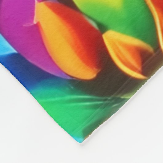 Rainbow Mountain Fleecedecke (Ecke)