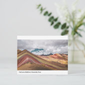 Rainbow Mountain Holiday Postkarte (Stehend Vorderseite)