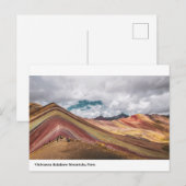 Rainbow Mountain Holiday Postkarte (Vorne/Hinten)