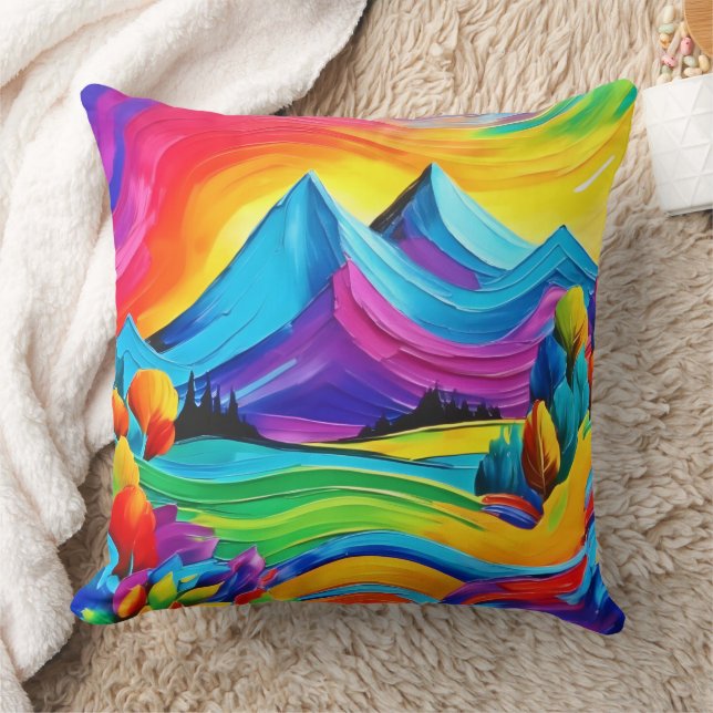 Rainbow Mountain Kissen (Decke)