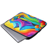 Rainbow Mountain Laptopschutzhülle (Vorne Knopf)