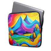 Rainbow Mountain Laptopschutzhülle (Vorderseite Links)