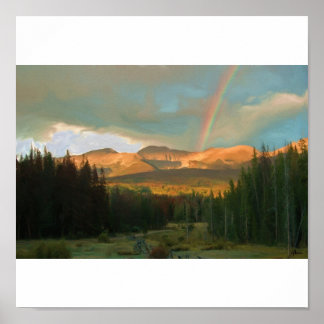 Rainbow Mountain Poster