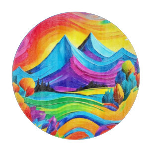 Rainbow Mountain Schneidebrett