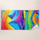 Rainbow Mountain Strandtuch (Vorderseite)
