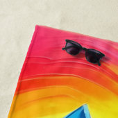 Rainbow Mountain Strandtuch (Beispiel)