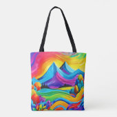 Rainbow Mountain Tasche (Rückseite)