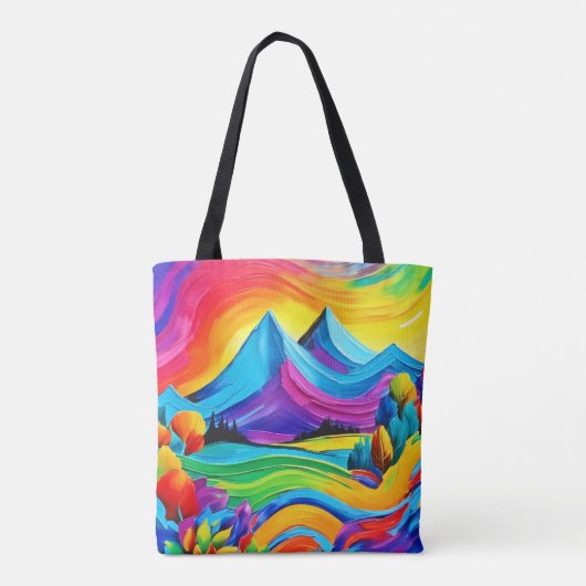 Rainbow Mountain Tasche (Rückseite)