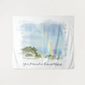 *~* Rainbow Mountain Top Shrubs Tree AR11 Wandteppich (Vorderseite (Horizontal))