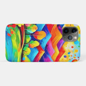 Rainbow Mountains Abstrakt Landschaft Case-Mate iPhone Hülle (Rückseite (Horizontal))
