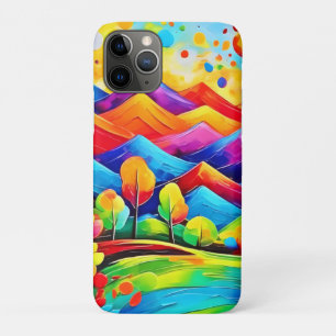 Rainbow Mountains Abstrakt Landschaft Case-Mate iPhone Hülle