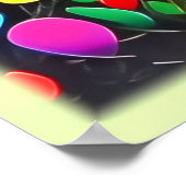 Rainbow Mountains Abstrakt Landschaft Poster (Ecke)