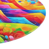 Rainbow Mountains Abstrakt Landschaft Schneidebrett (Ecke)