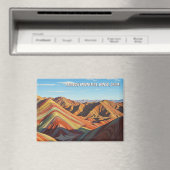Rainbow Mountains Gansu China Travel Magnet (In Situ (Geschirrspüler))