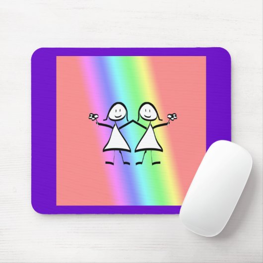 Rainbow Mousepad (Mit Mouse)