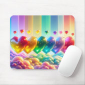 Rainbow Mousepad (Mit Mouse)