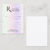 Rainbow Multi Colour iridescent Juwelier Anzeige Visitenkarte (Vorne/Hinten)