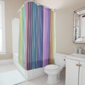 Rainbow Multicfarbenes, mehrfarbiges Streifenmuste Duschvorhang (Beispiel)