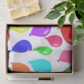 Rainbow Multicolored Birthday Balloons Seidenpapier (Geschenk)