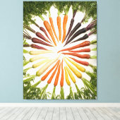 Rainbow Multicolored Carrots Leinwand (Insitu (Holzboden))
