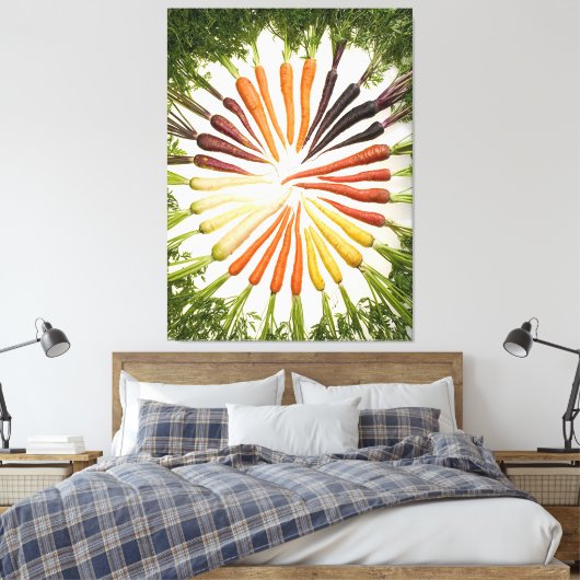 Rainbow Multicolored Carrots Leinwand (Insitu (Schlafzimmer))