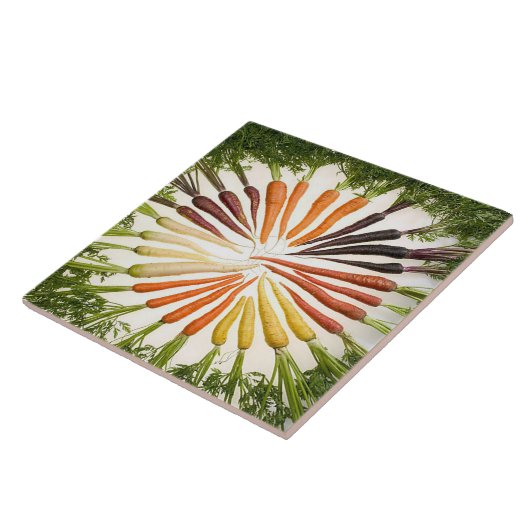 Rainbow Multicolored Carrots Tile Fliese (Seite)