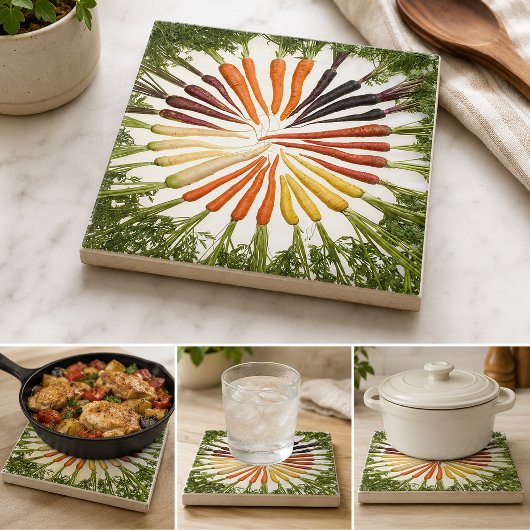 Rainbow Multicolored Carrots Tile Fliese