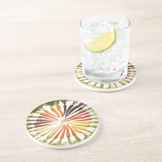 Rainbow Multicolored Carrots Untersetzer (Seite)