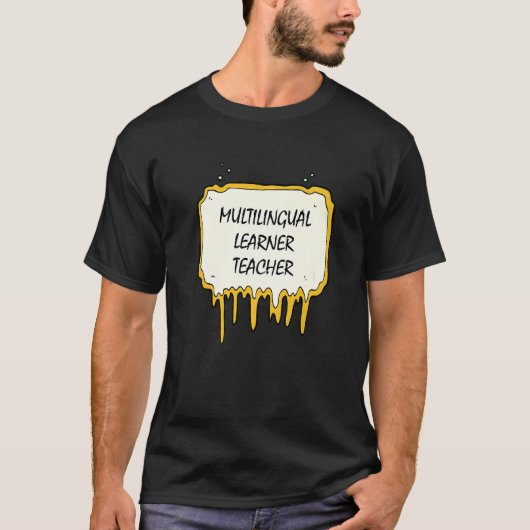 Rainbow Multilingual Learner Teacher T-Shirt (Vorderseite)