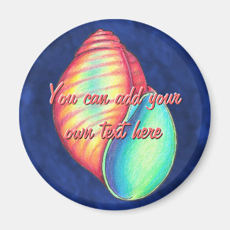 Rainbow Muschel Magnet