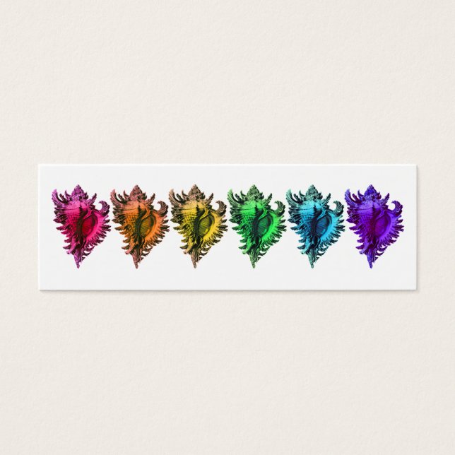 Rainbow-Muscheln Empfang Tischplatinen (Vorderseite)