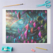 Rainbow Mushroom Forest Tissue Paper Seidenpapier (Basteln)