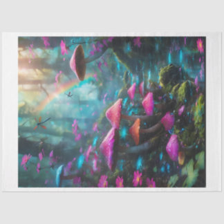 Rainbow Mushroom Forest Tissue Paper Seidenpapier