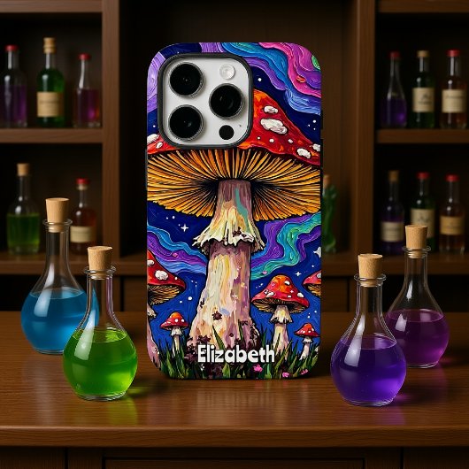 Rainbow Mushroom Meadow Case-Mate iPhone Hülle