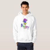 Rainbow Mushroom Peace Sign Hooded Sweatshirt (Vorne ganz)