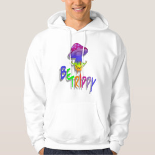 Rainbow Mushroom Peace Sign Hooded Sweatshirt