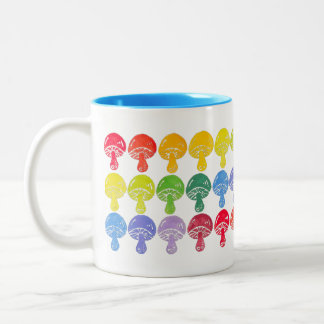 Rainbow Mushroom Tasse Blue Räume