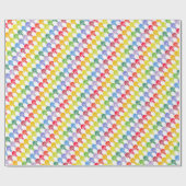 Rainbow Mushroom Wrapping Paper Roll Geschenkpapier (Flach)