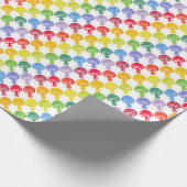 Rainbow Mushroom Wrapping Paper Roll Geschenkpapier (Ecke)