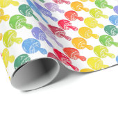 Rainbow Mushroom Wrapping Paper Roll Geschenkpapier (Rolleneckpunkt)