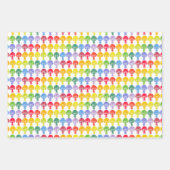 Rainbow Mushroom Wrapping Paper Sheets Geschenkpapier Set (Vorderseite 2)